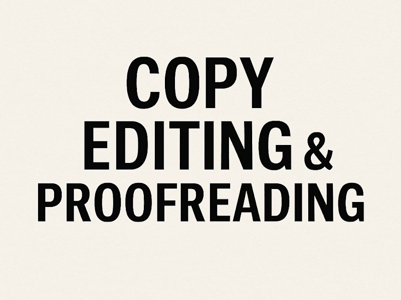 Cover image for Copy Editing & Proofreading – No Fluff, Just Fixes