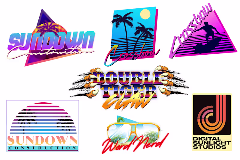 Cover image for Retro Logo Design — 80s, Synthwave & Pop Art
