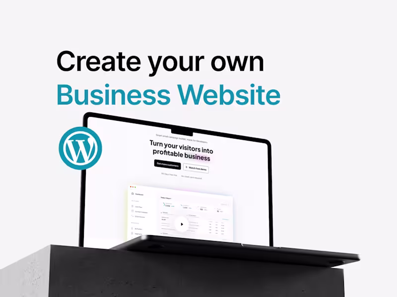 Cover image for Modern Business website in WordPress Elementor