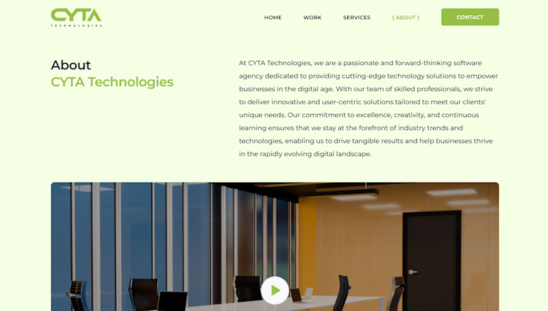 Cover image for CYTA TECH Business Website