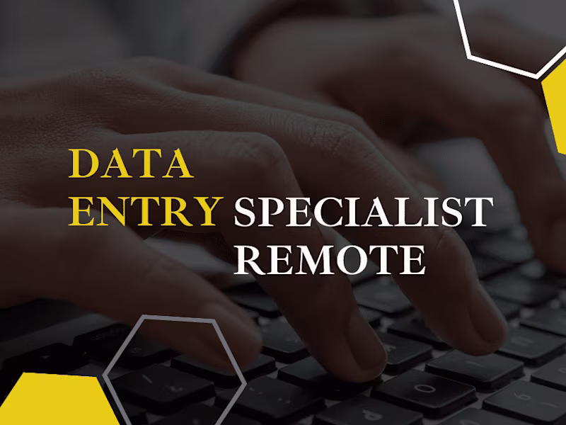 Cover image for Data Entry Specialist