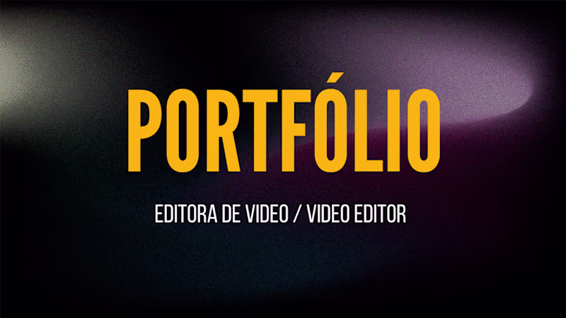 Cover image for https://www.behance.net/gallery/240342503/VIDEO-EDITOR-PORTF...