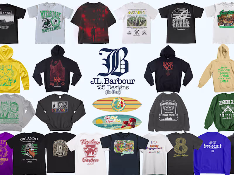 Cover image for Custom apparel graphics built for flawless print production