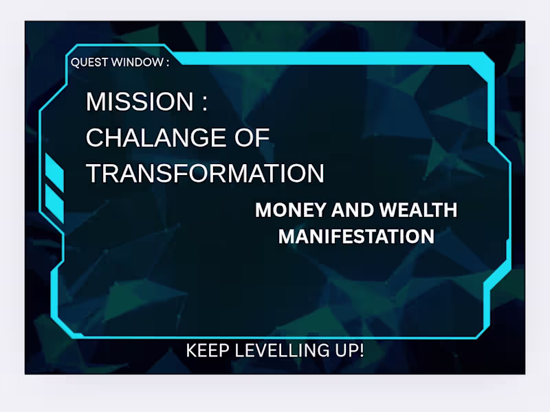 Cover image for  Money Manifestation Challenge 