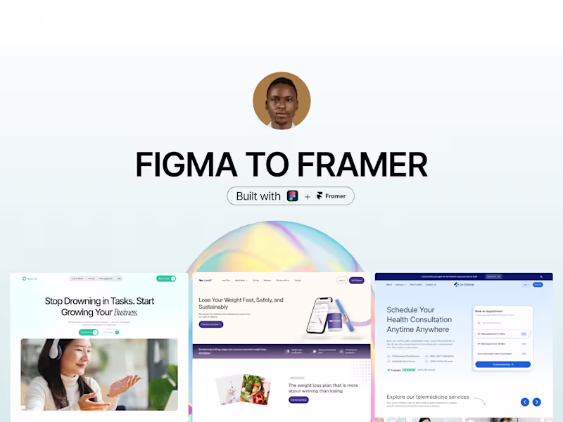 Cover image for Figma to Framer Website Development