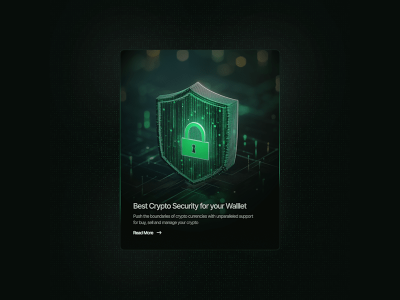 Cover image for Feature Card for Crypto site