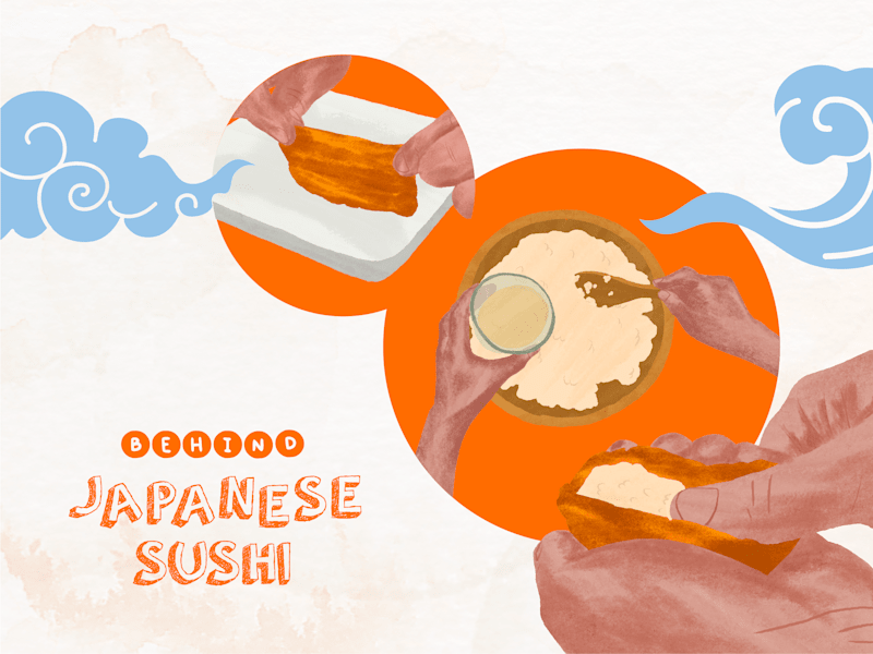 Cover image for Behind Japanese Sushi