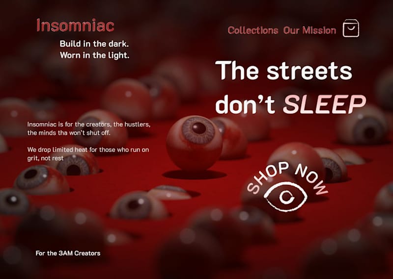Cover image for Insomniac - Urban Streetwear Brand website