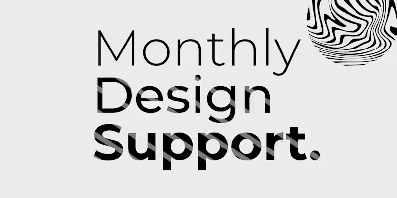Cover image for  Monthly Design Support