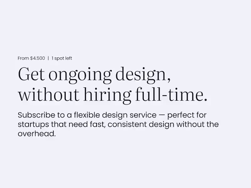 Cover image for Product Design - Subscription