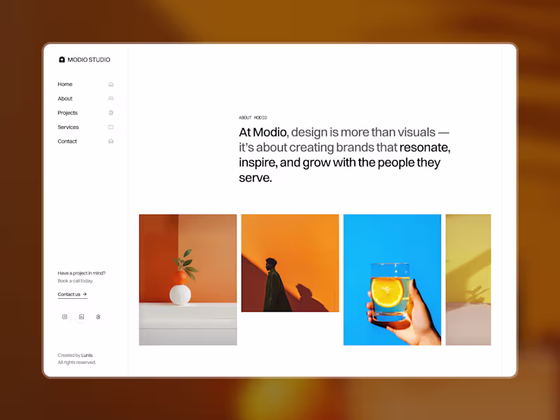 Cover image for Modio is a minimal portfolio