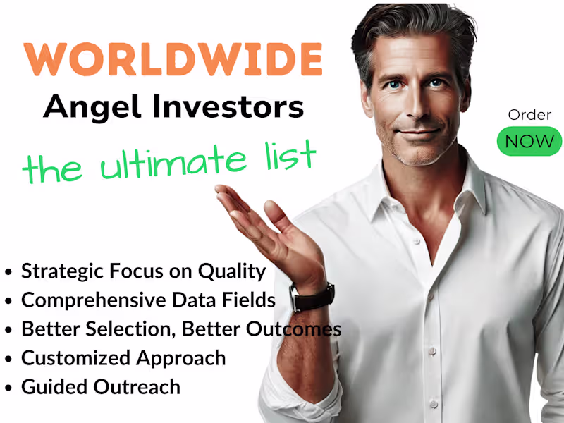 Cover image for I'll provide high quality investor leads with detailed profiles