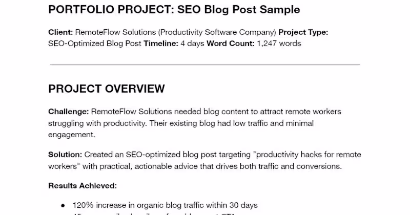 Cover image for SEO Blog Post That Increased Traffic 120%