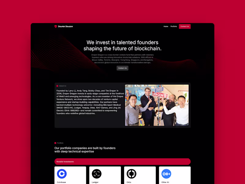 Cover image for Draper Dragon Framer Site Enhancement
