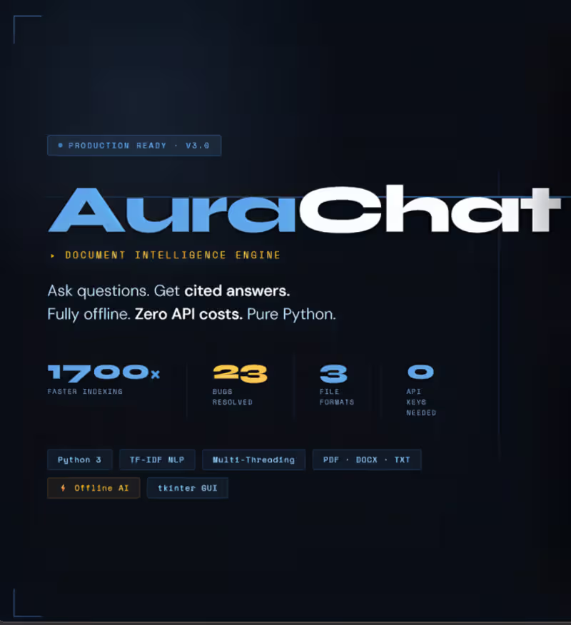 Cover image for Python AI Desktop App — Custom Document Intelligence Tool