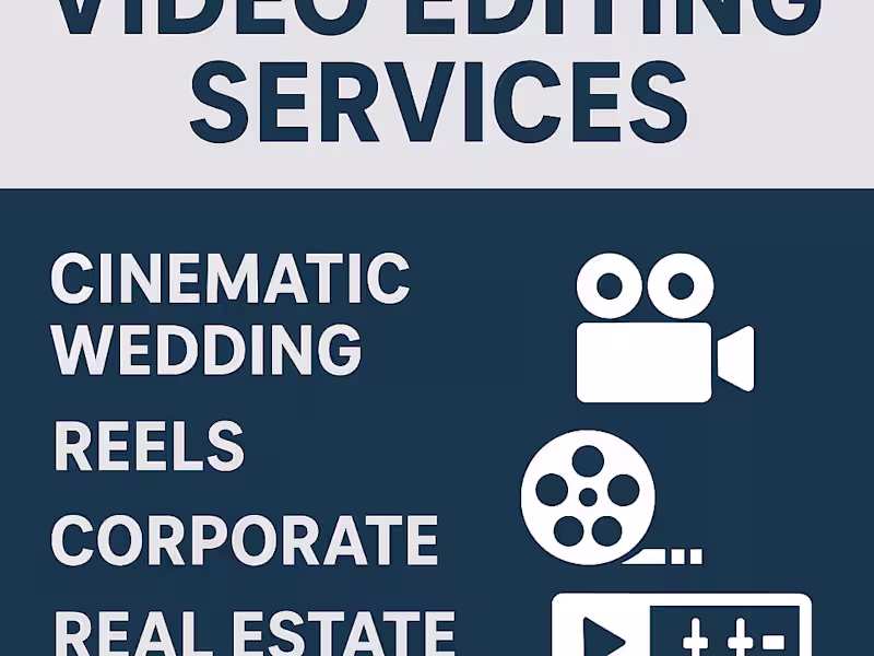 Cover image for Professional Video Editing - Real Estate - Wedding 