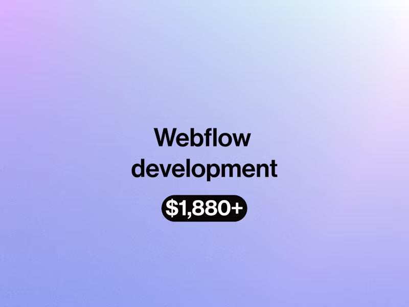 Cover image for Webflow Landing Page (Development)