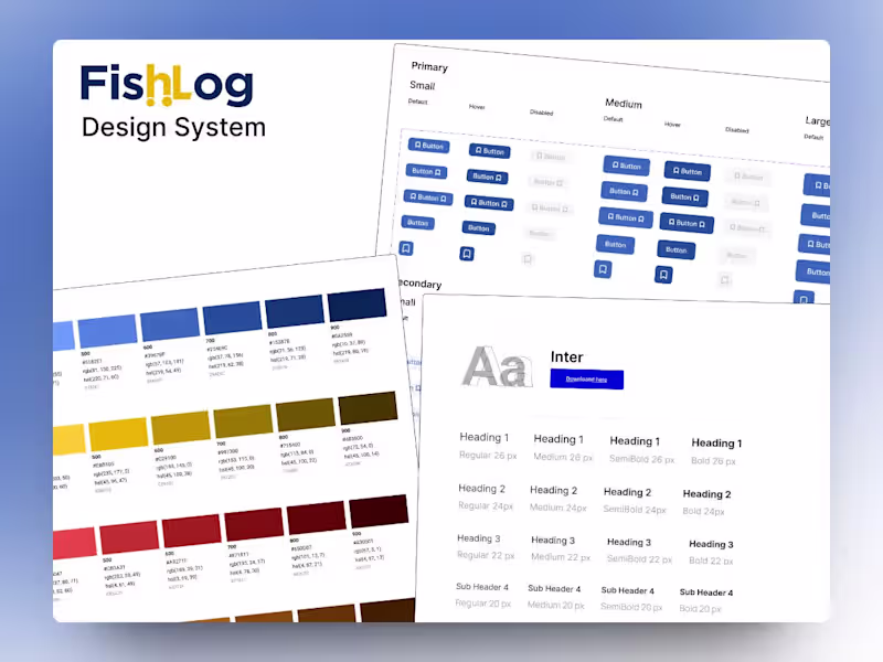 Cover image for Design System for FishLog