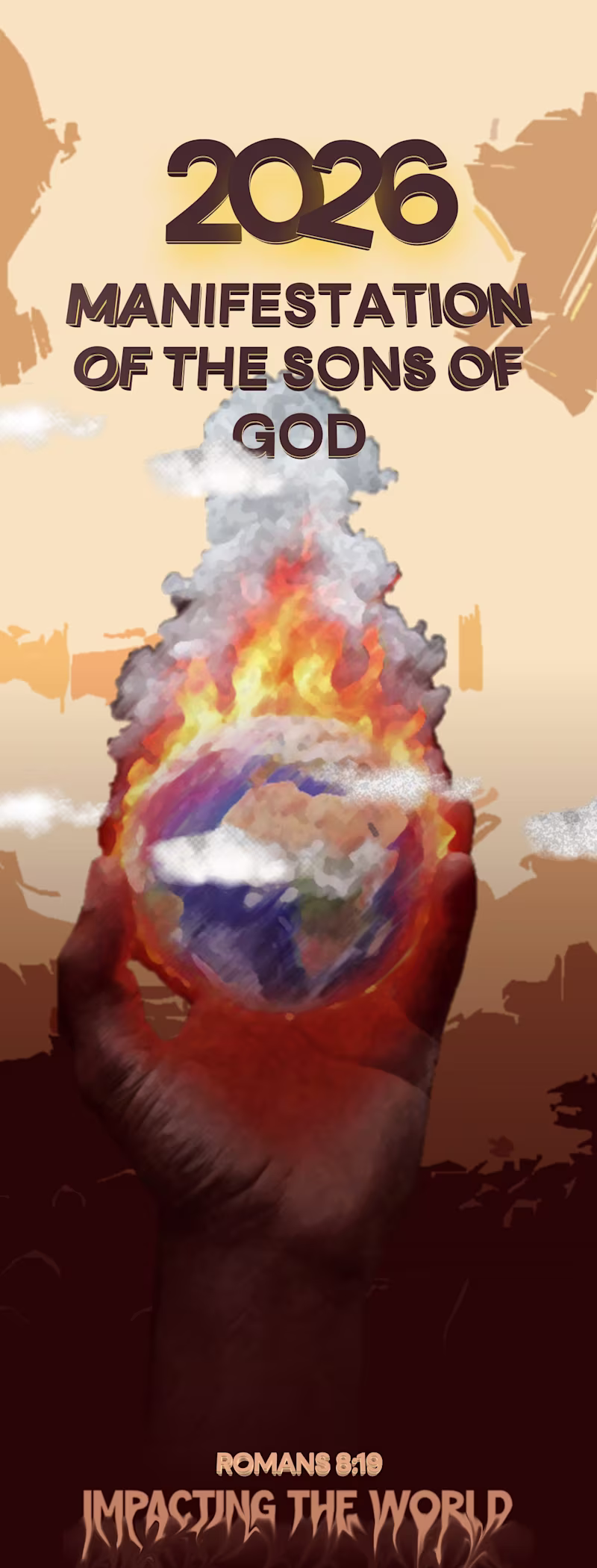 Cover image for Graphic design of a rollup banner with an AI Generated Image...