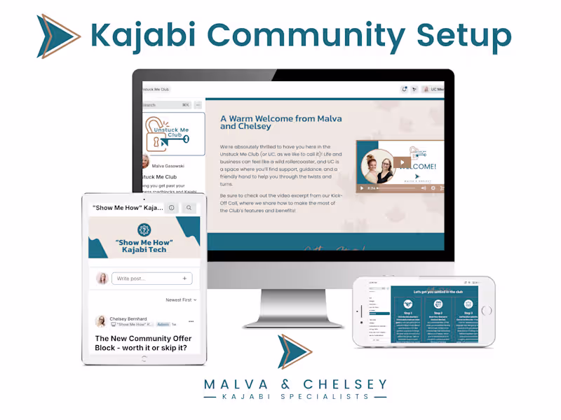 Cover image for Kajabi Community Setup
