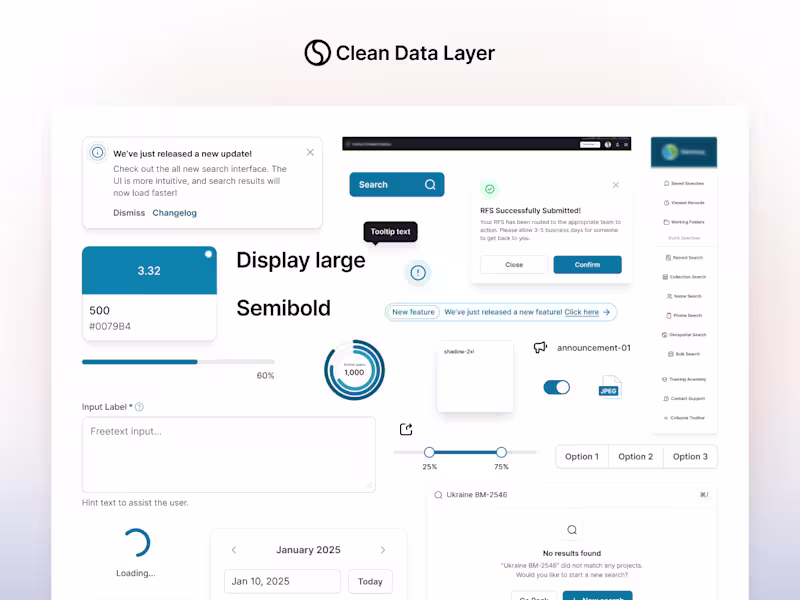 Cover image for Enterprise Web Application Design System Redesign