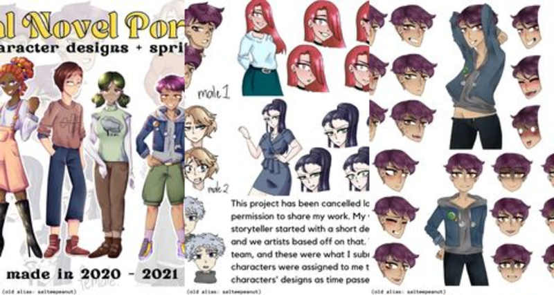 Cover image for My Character Design Work for a Visual Novel