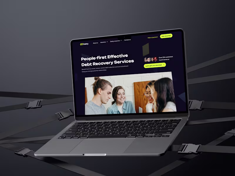 Cover image for Debty Landing page
