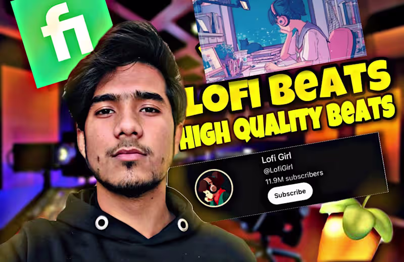 Cover image for I will make 30 to 100 lofi music bundle pack for you.