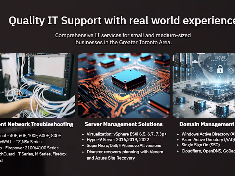 Cover image for Fast IT Services & Support in Greater Toronto Area | Mclean IT …