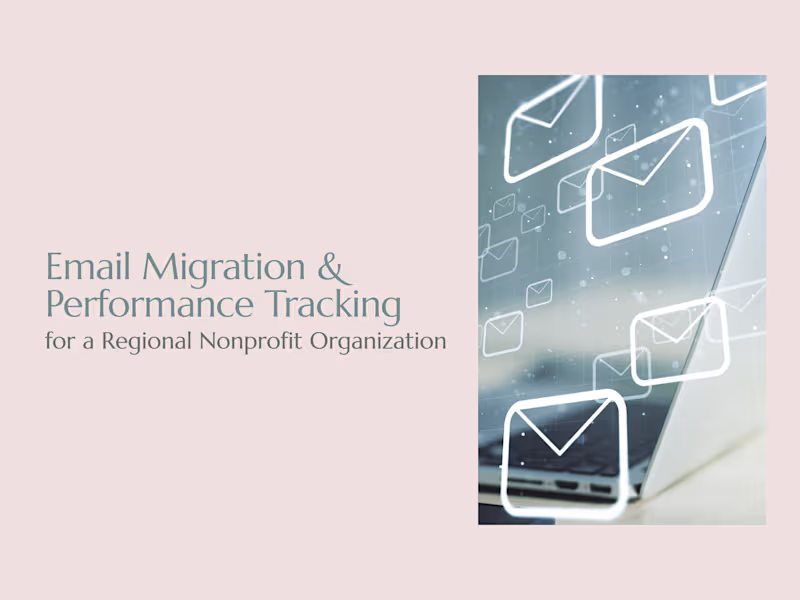 Cover image for Email Migration & Performance Tracking for a Regional Nonpro...