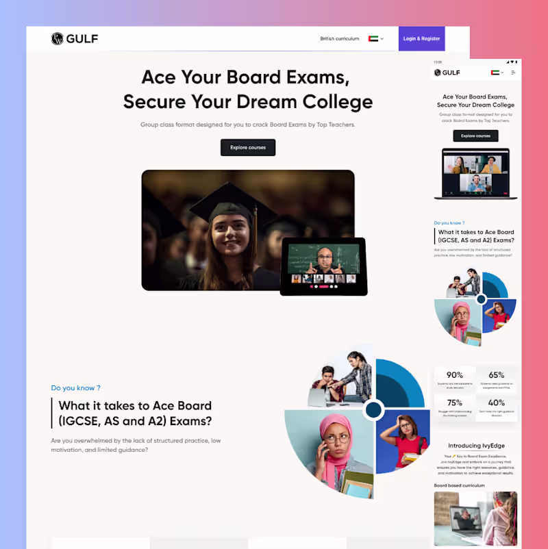 Cover image for Responsive Learning Platform for British Curriculum