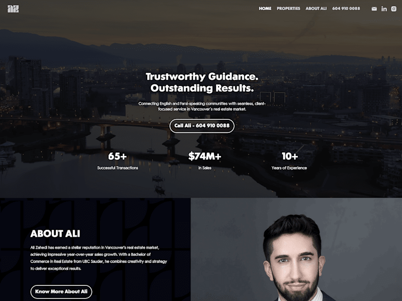 Cover image for Zahedi Real Estate Website built from scratch 