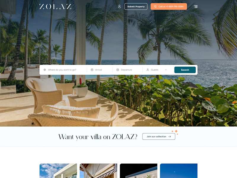 Cover image for Website Design for Luxury Villa Rentals Company