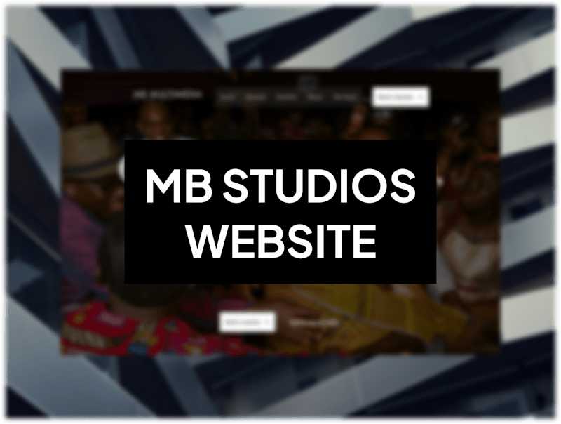 Cover image for MB Studios Website Design