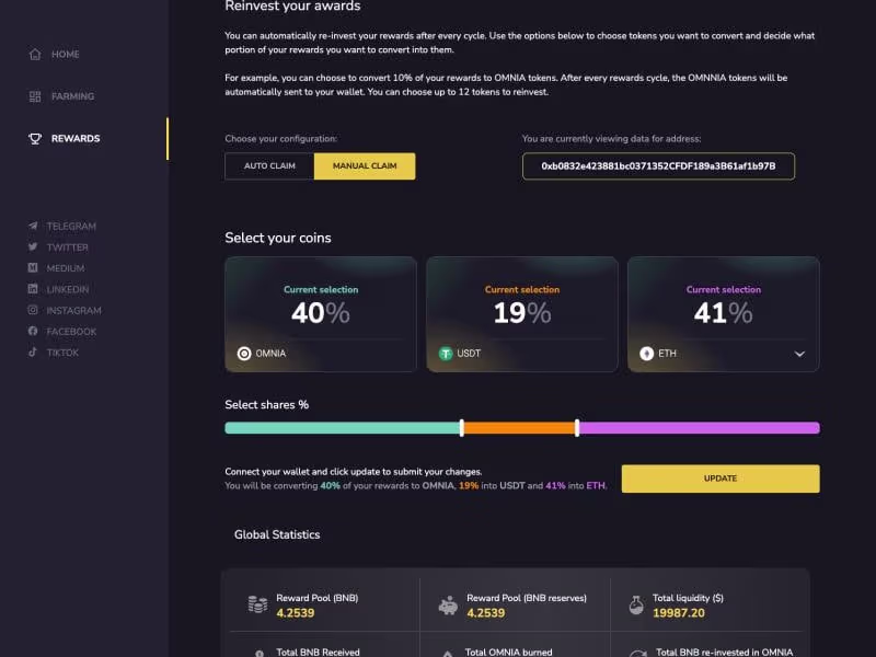 Cover image for Omnia DeFi Dashboard