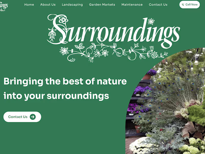 Cover image for Surroundings Landscaping 