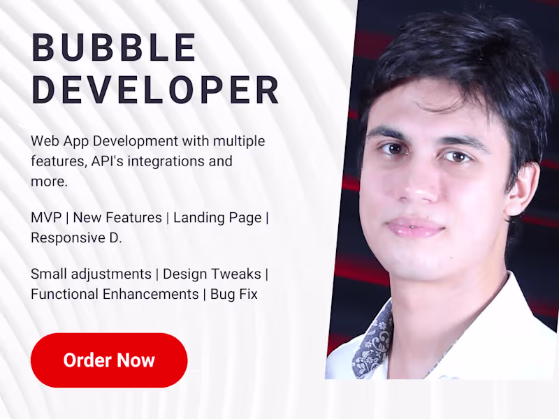 Cover image for Bubble Web App Development