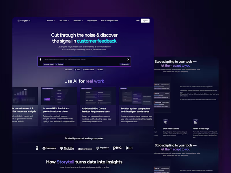 Cover image for Storytell.ai Website Design and Development