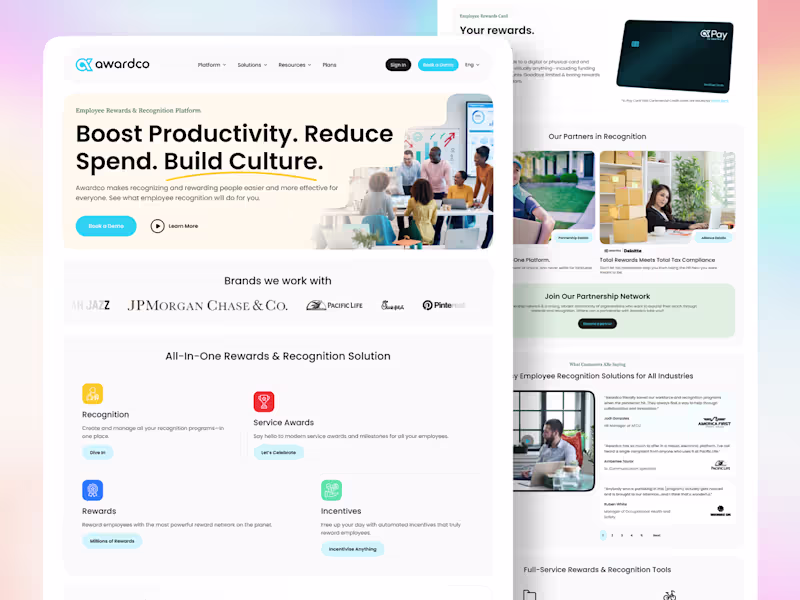 Cover image for Awardco Website Redesign :: Behance