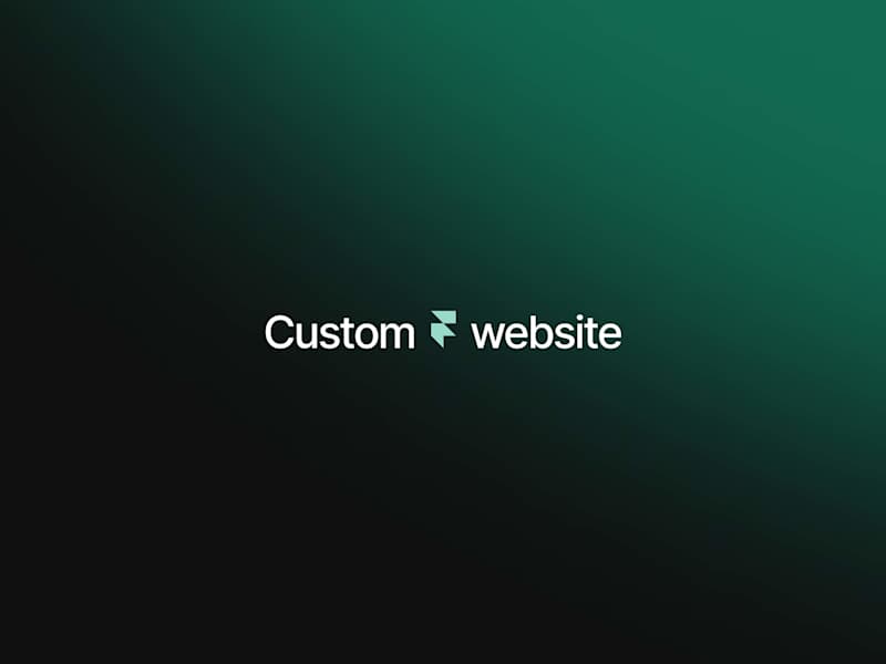 Cover image for Custom website built in Framer