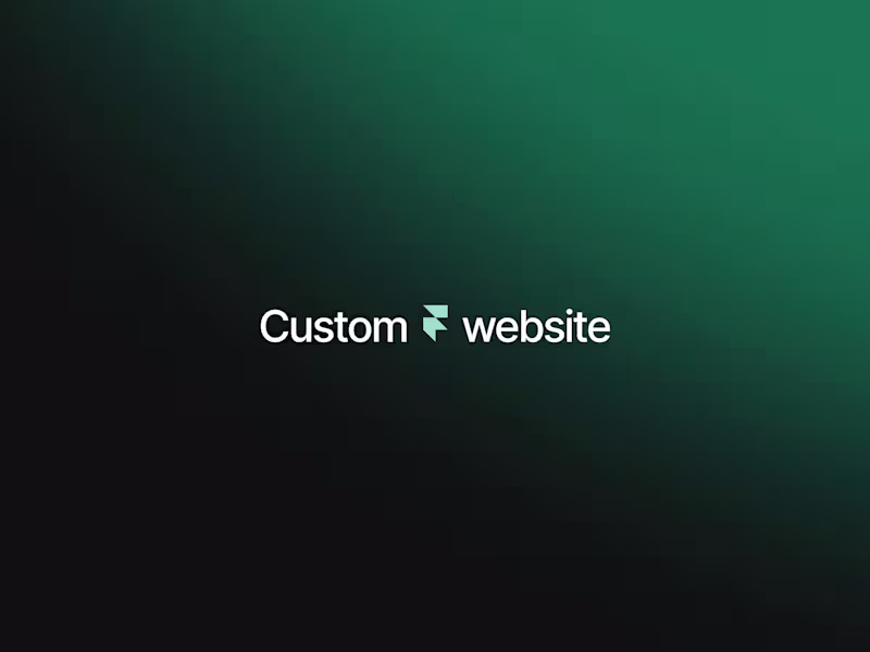 Cover image for Custom website built in Framer