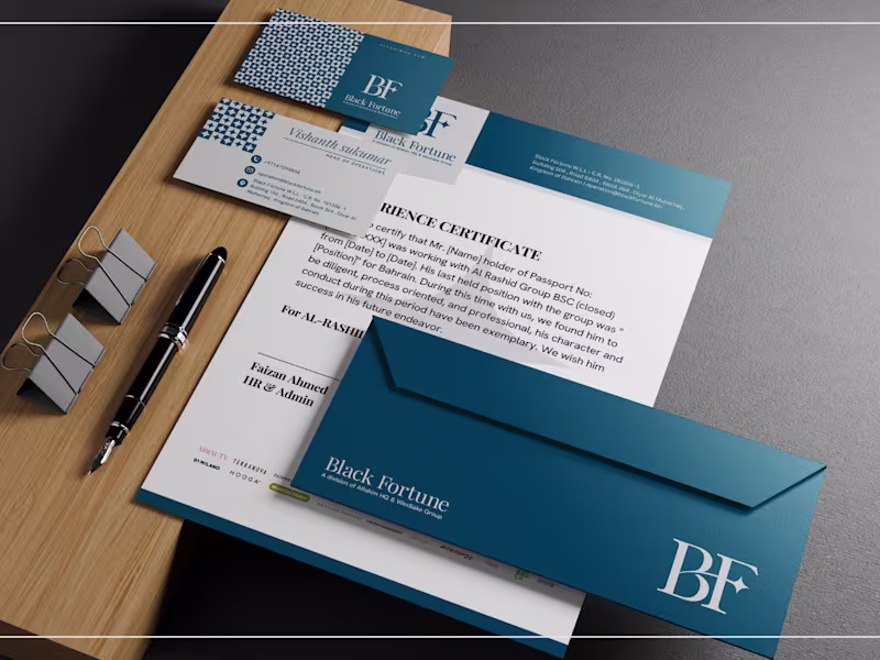 Cover image for Black Fortune I Dubai Retail Brand I Brand Identity