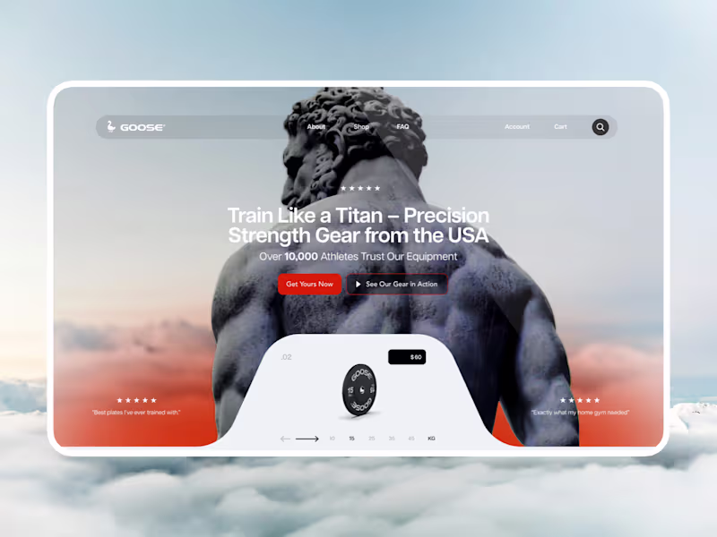 Cover image for Web Design - Goose Weights