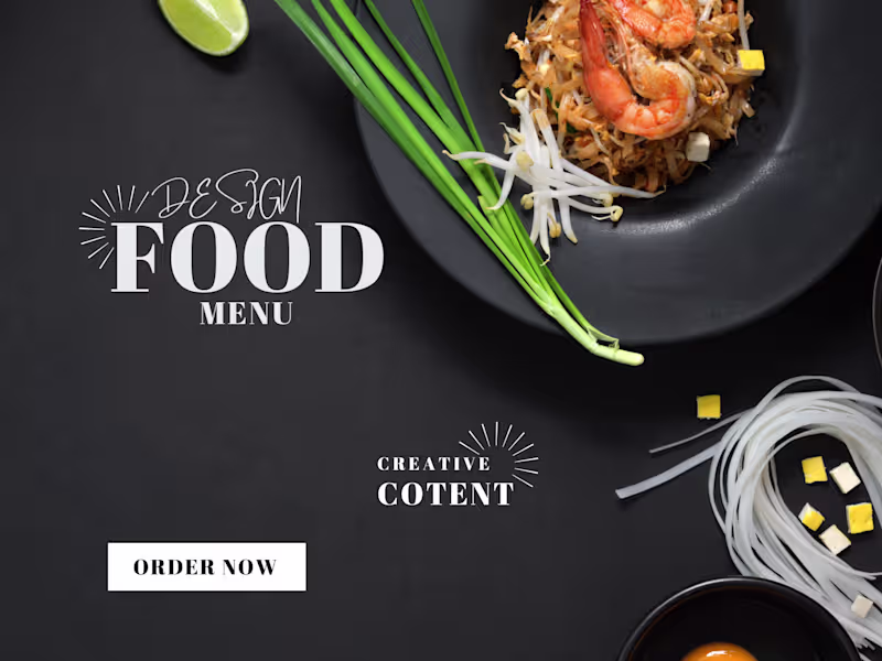 Cover image for I'll design TV menu restaurant menu digital menu board food menu