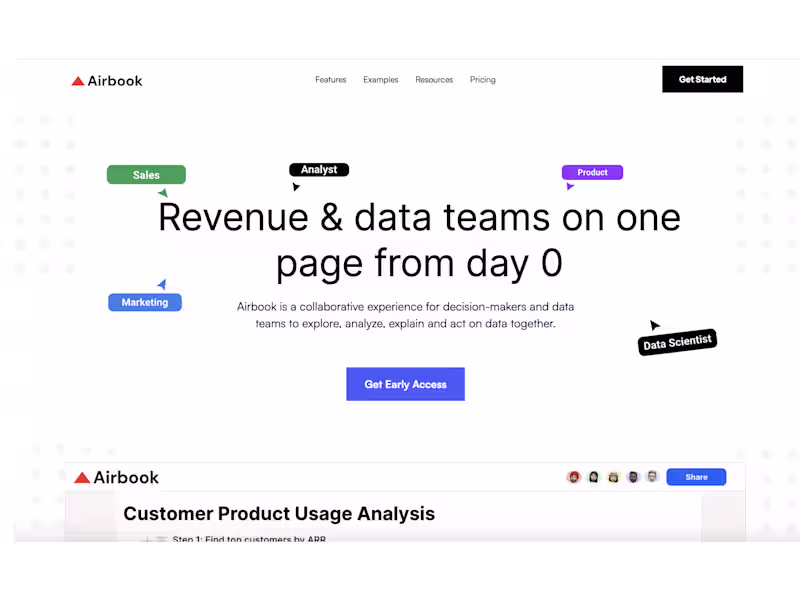 Cover image for Airbook | Revenue & data teams on one page from Day 0