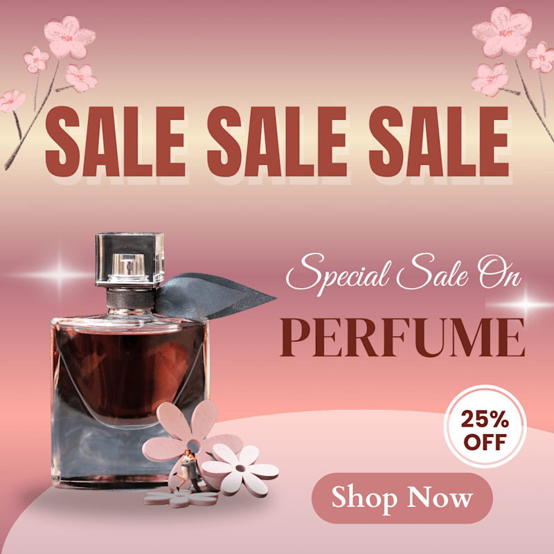 Cover image for Perfume Sale Promotional Banner Design
