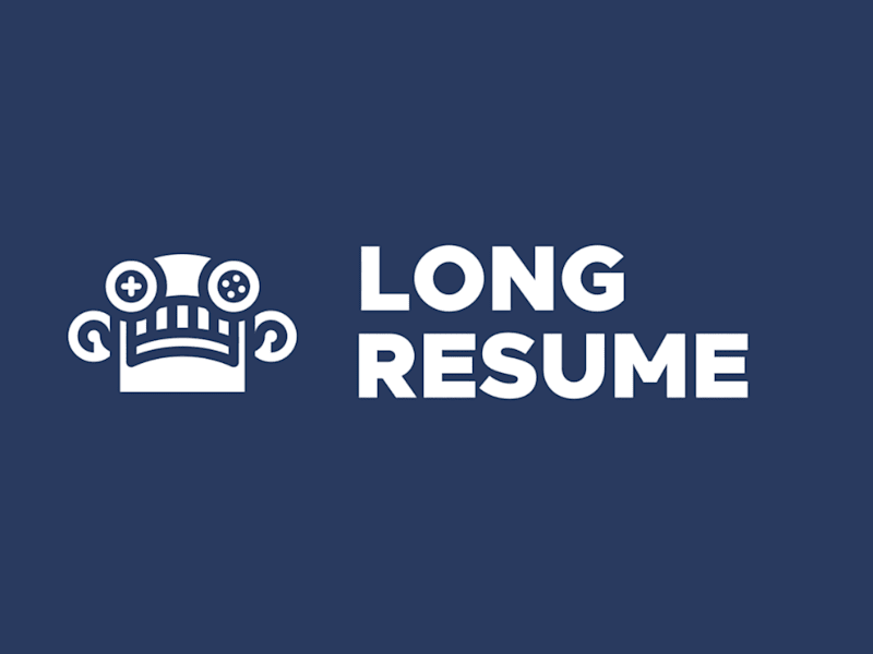 Cover image for LongResume - logo design & animation