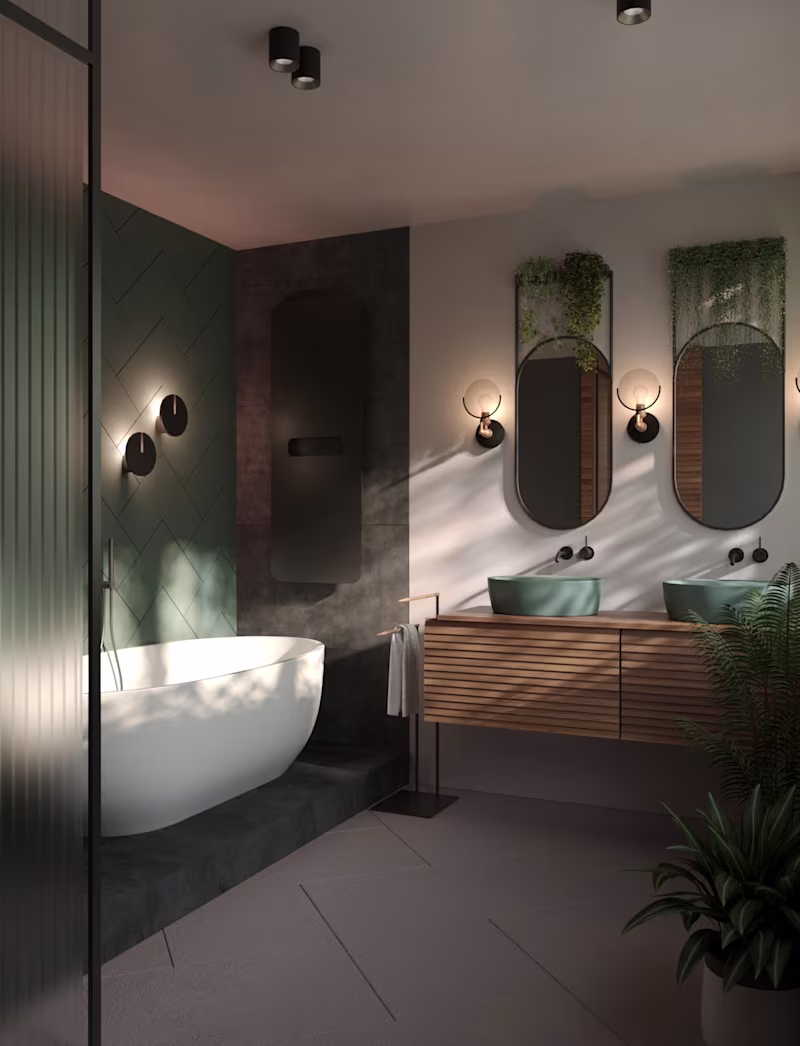 Cover image for Modern bathroom 3d visualization | 3d interior rendering