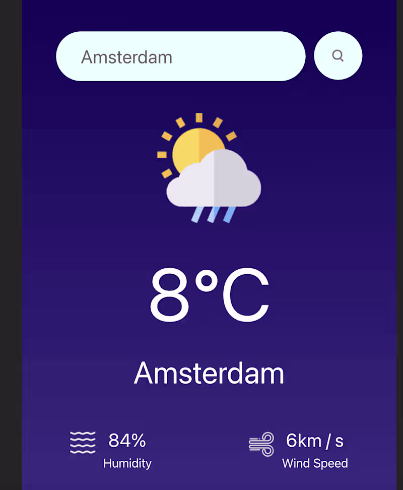 Cover image for Fully working weather app 