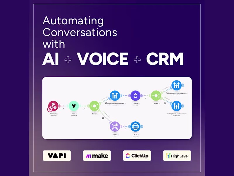 Cover image for Case Study: Automating Conversations with AI + Voice + CRM